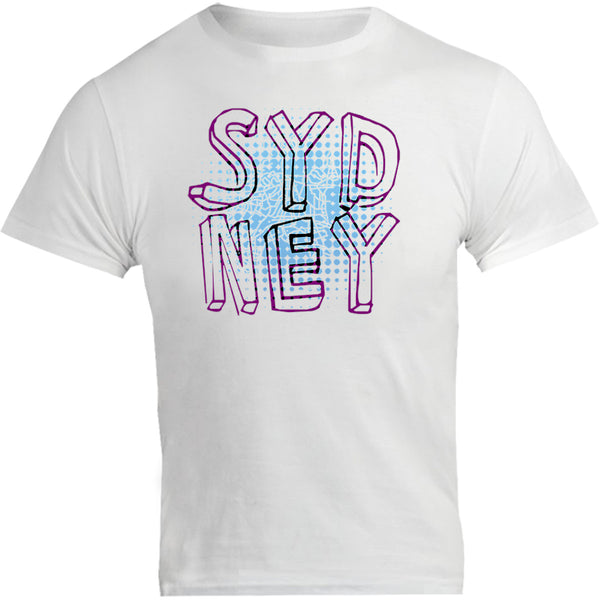 Sydney Halftone Circle Map - Unisex Tee - Graphic Tees Australia