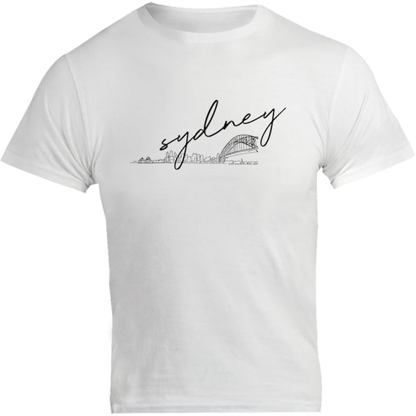 Sydney Hand-drawn Skyline - Unisex Tee - Graphic Tees Australia