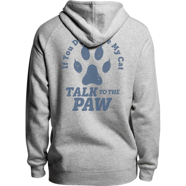 Talk To The Cat Paw - Unisex Hoodie - Plus Size - Graphic Tees Australia