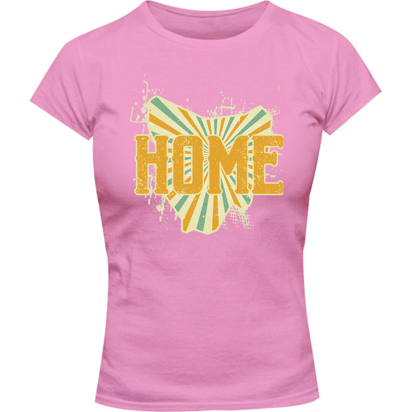 Tasmania Home - Ladies Slim Fit Tee - Graphic Tees Australia