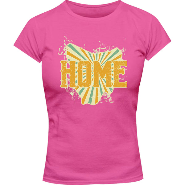 Tasmania Home - Ladies Slim Fit Tee - Graphic Tees Australia