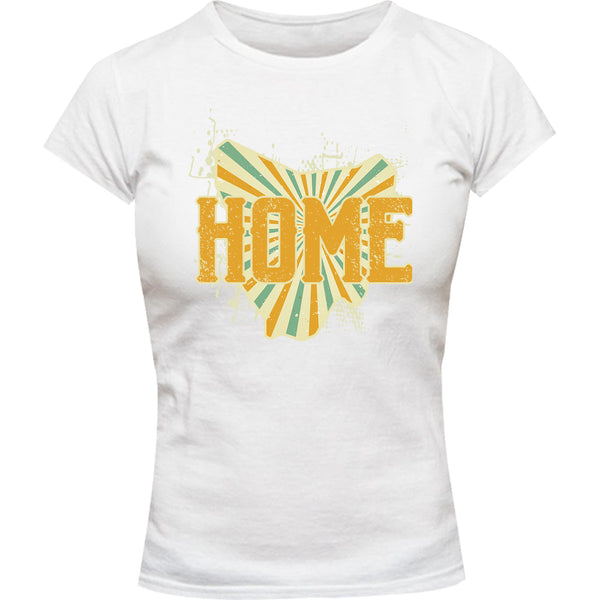 Tasmania Home - Ladies Slim Fit Tee - Graphic Tees Australia