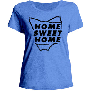 Tasmania Home Sweet Home - Ladies Relaxed Fit Tee - Graphic Tees Australia