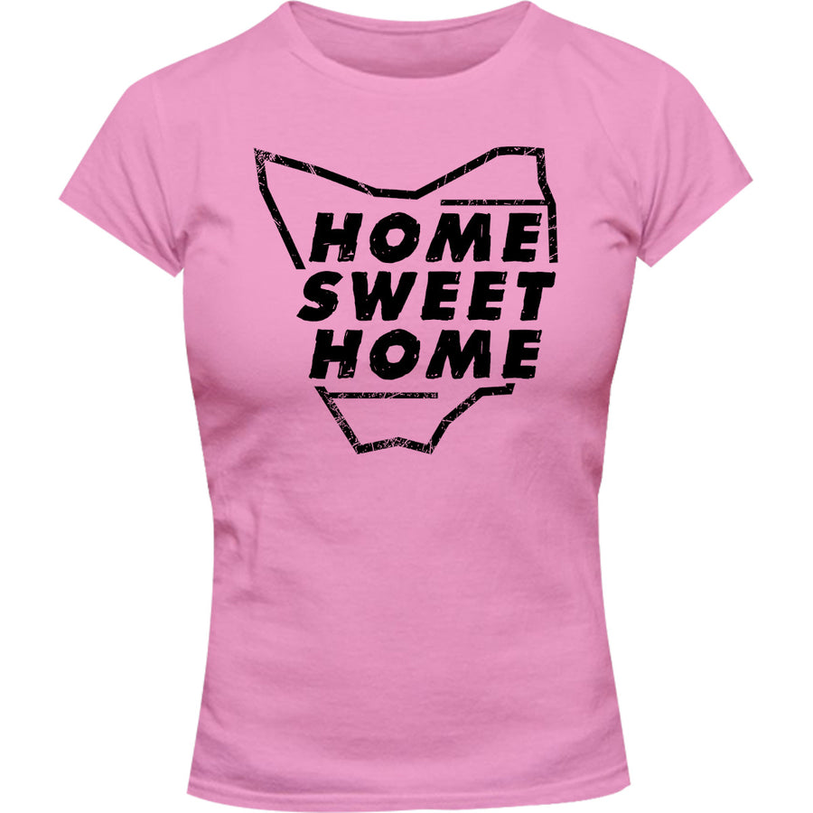 Tasmania Home Sweet Home - Ladies Slim Fit Tee - Graphic Tees Australia