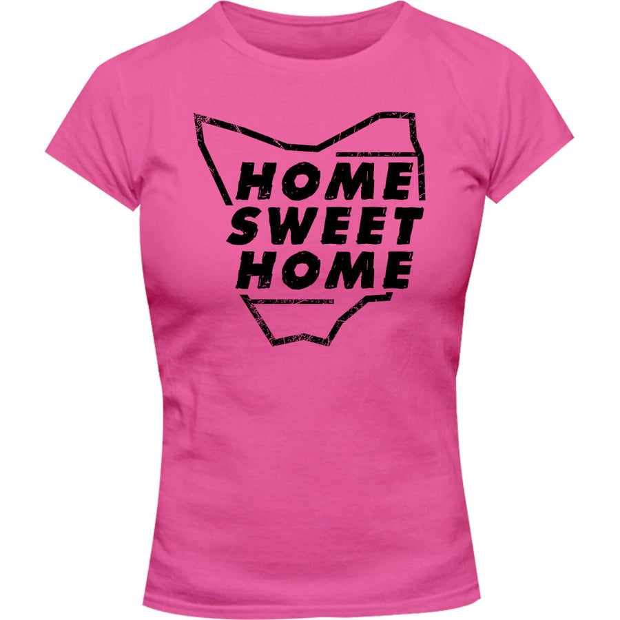 Tasmania Home Sweet Home - Ladies Slim Fit Tee - Graphic Tees Australia