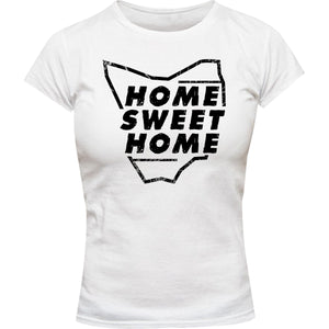 Tasmania Home Sweet Home - Ladies Slim Fit Tee - Graphic Tees Australia