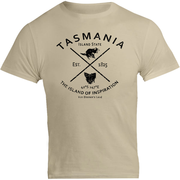 Tasmania Island State - Unisex Tee - Graphic Tees Australia