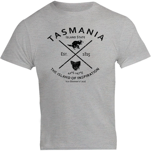 Tasmania Island State - Unisex Tee - Graphic Tees Australia