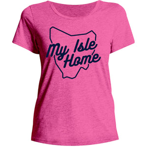 Tasmania My Isle Home - Ladies Relaxed Fit Tee - Graphic Tees Australia