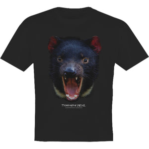 Tasmanian Devil Head - Youth & Infant Tee - Graphic Tees Australia