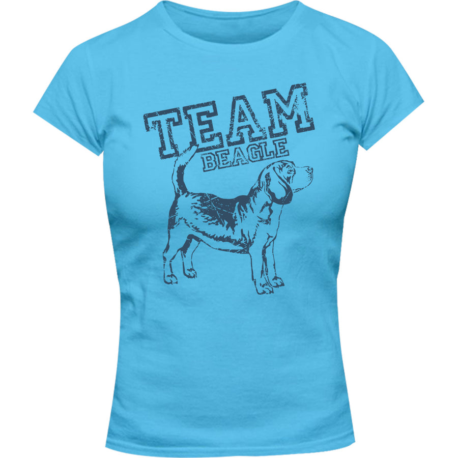 Team Beagle - Ladies Slim Fit Tee - Graphic Tees Australia