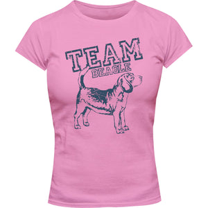 Team Beagle - Ladies Slim Fit Tee - Graphic Tees Australia