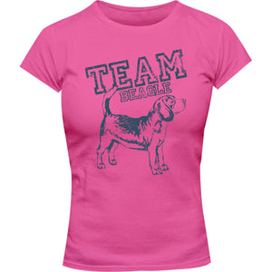 Team Beagle - Ladies Slim Fit Tee - Graphic Tees Australia