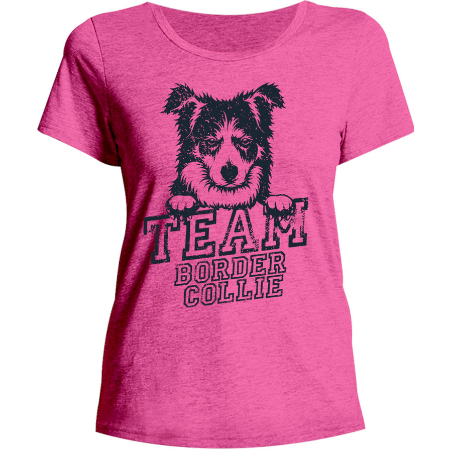 Team Border Collie - Ladies Relaxed Fit Tee - Graphic Tees Australia