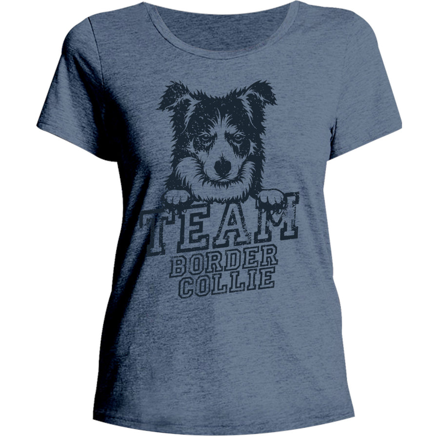 Team Border Collie - Ladies Relaxed Fit Tee - Graphic Tees Australia