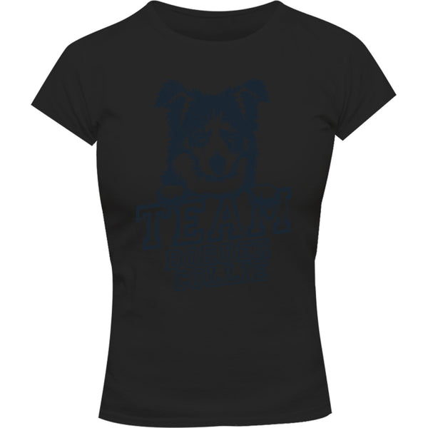 Team Border Collie - Ladies Slim Fit Tee - Graphic Tees Australia