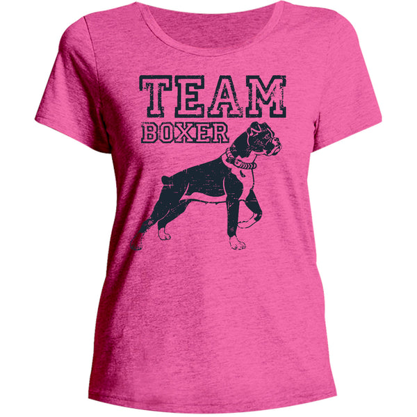 Team Boxer - Ladies Relaxed Fit Tee - Graphic Tees Australia