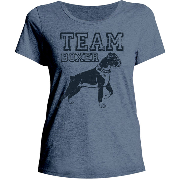 Team Boxer - Ladies Relaxed Fit Tee - Graphic Tees Australia