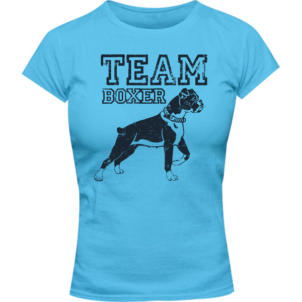 Team Boxer - Ladies Slim Fit Tee - Graphic Tees Australia