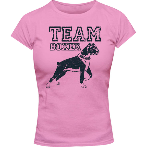 Team Boxer - Ladies Slim Fit Tee - Graphic Tees Australia