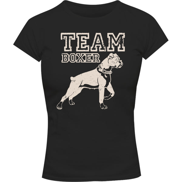 Team Boxer - Ladies Slim Fit Tee - Graphic Tees Australia