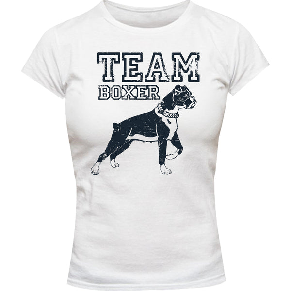 Team Boxer - Ladies Slim Fit Tee - Graphic Tees Australia