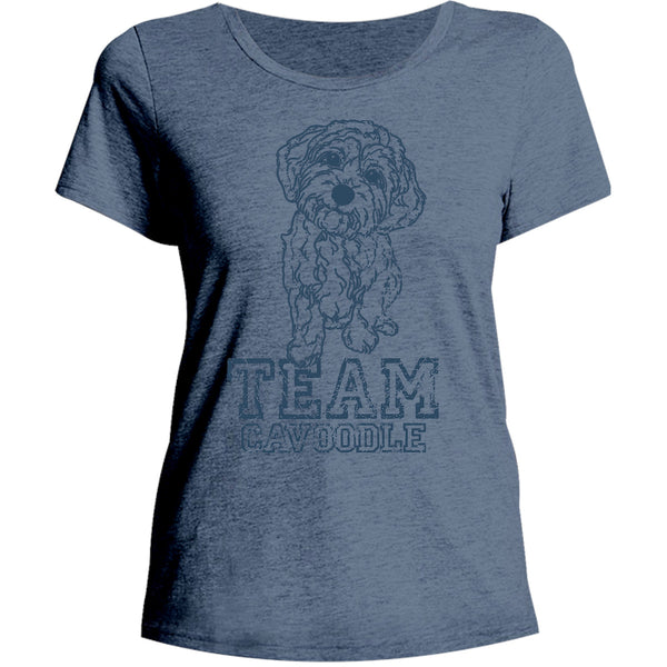 Team Cavoodle - Ladies Relaxed Fit Tee - Graphic Tees Australia