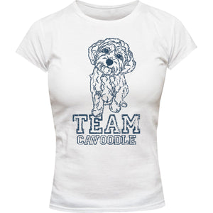 Team Cavoodle - Ladies Slim Fit Tee - Graphic Tees Australia