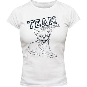 Team Chihuahua - Ladies Slim Fit Tee - Graphic Tees Australia