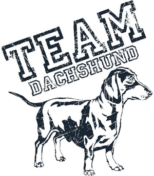 Team Dachshund - Ladies Slim Fit Tee - Graphic Tees Australia