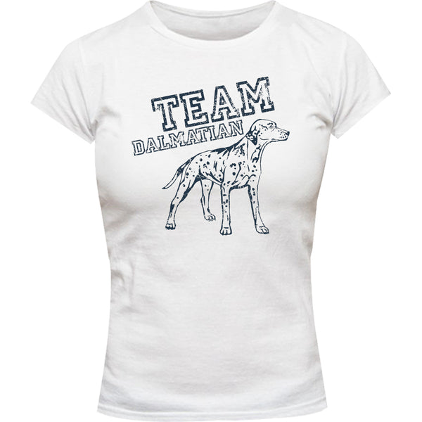 Team Dalmatian - Ladies Slim Fit Tee - Graphic Tees Australia