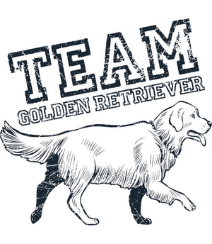 Team Golden Retriever - Ladies Relaxed Fit Tee - Graphic Tees Australia