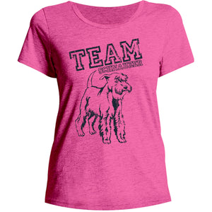 Team Schnauzer - Ladies Relaxed Fit Tee - Graphic Tees Australia