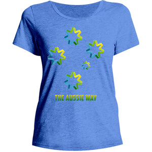 The Aussie Way - Ladies Relaxed Fit Tee - Graphic Tees Australia
