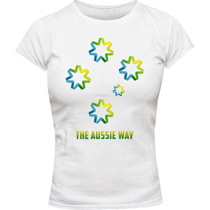 The Aussie Way - Ladies Slim Fit Tee - Graphic Tees Australia