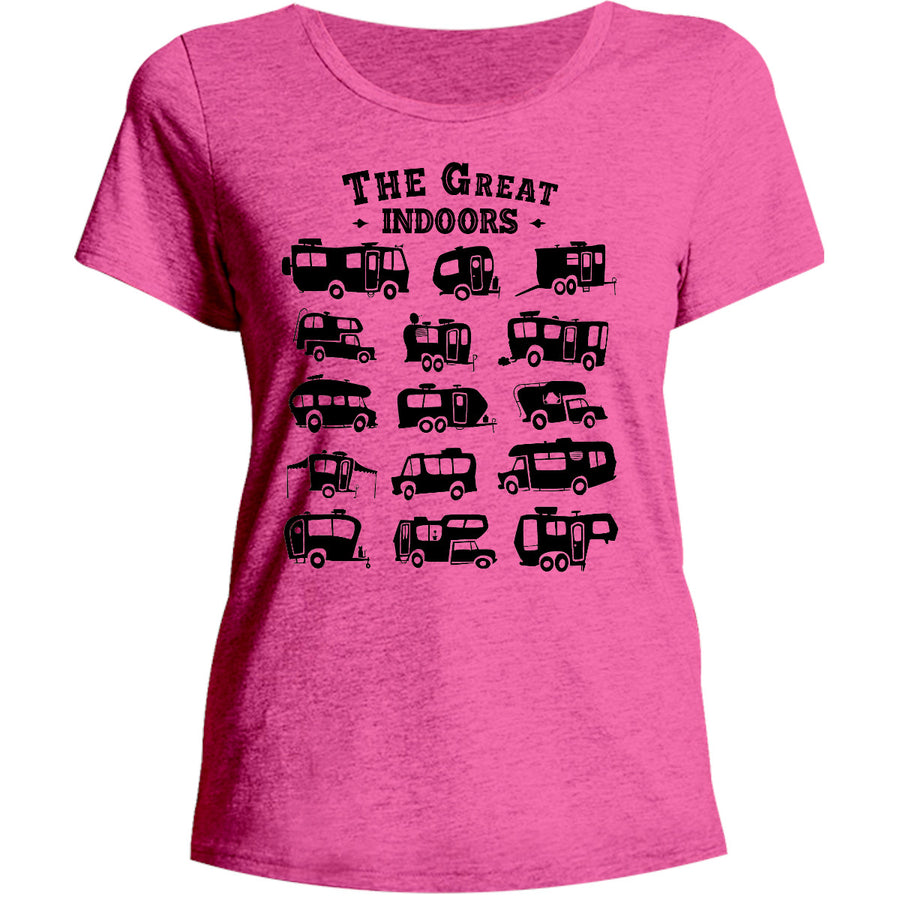 The Great Indoors - Ladies Relaxed Fit Tee - Graphic Tees Australia