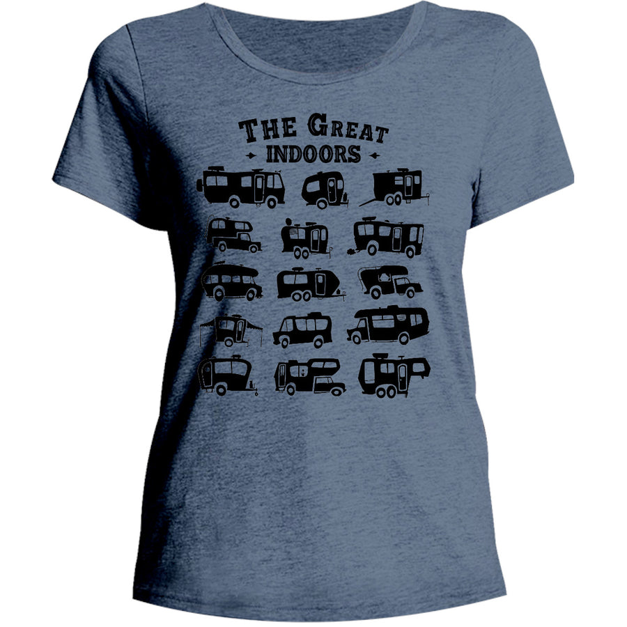 The Great Indoors - Ladies Relaxed Fit Tee - Graphic Tees Australia