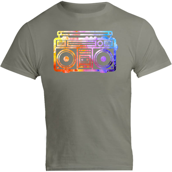 Vintage Boombox Colourful - Unisex Tee