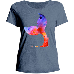 Warrnambool Whale Tail - Ladies Relaxed Fit Tee - Graphic Tees Australia