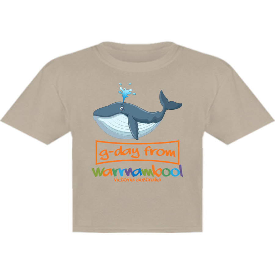 Whale G'day From Warrnambool - Youth & Infant Tee - Graphic Tees Australia