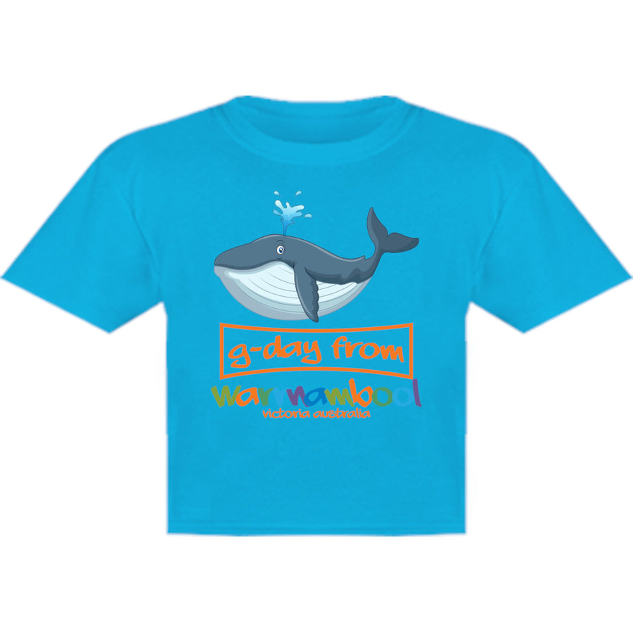 Whale G'day From Warrnambool - Youth & Infant Tee - Graphic Tees Australia