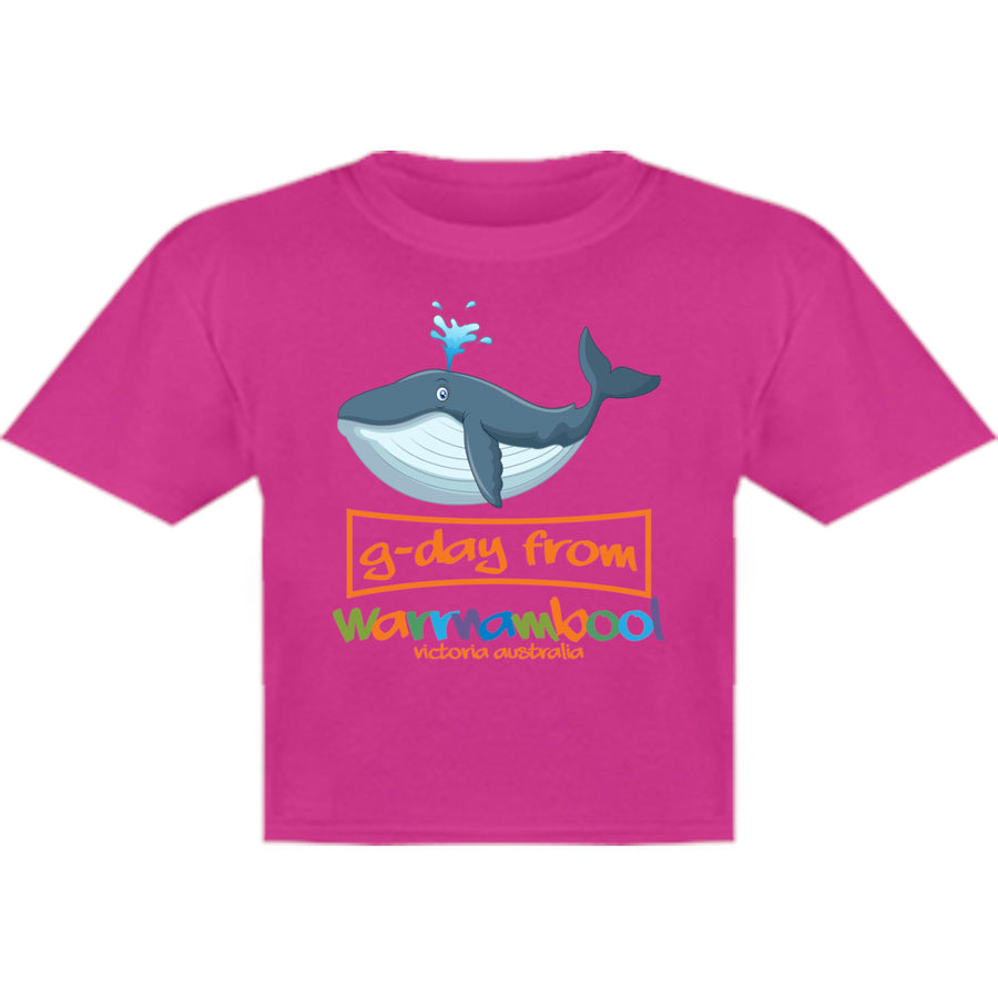 Whale G'day From Warrnambool - Youth & Infant Tee - Graphic Tees Australia