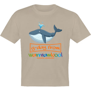 Whale G'day From Warrnambool - Youth & Infant Tee - Graphic Tees Australia