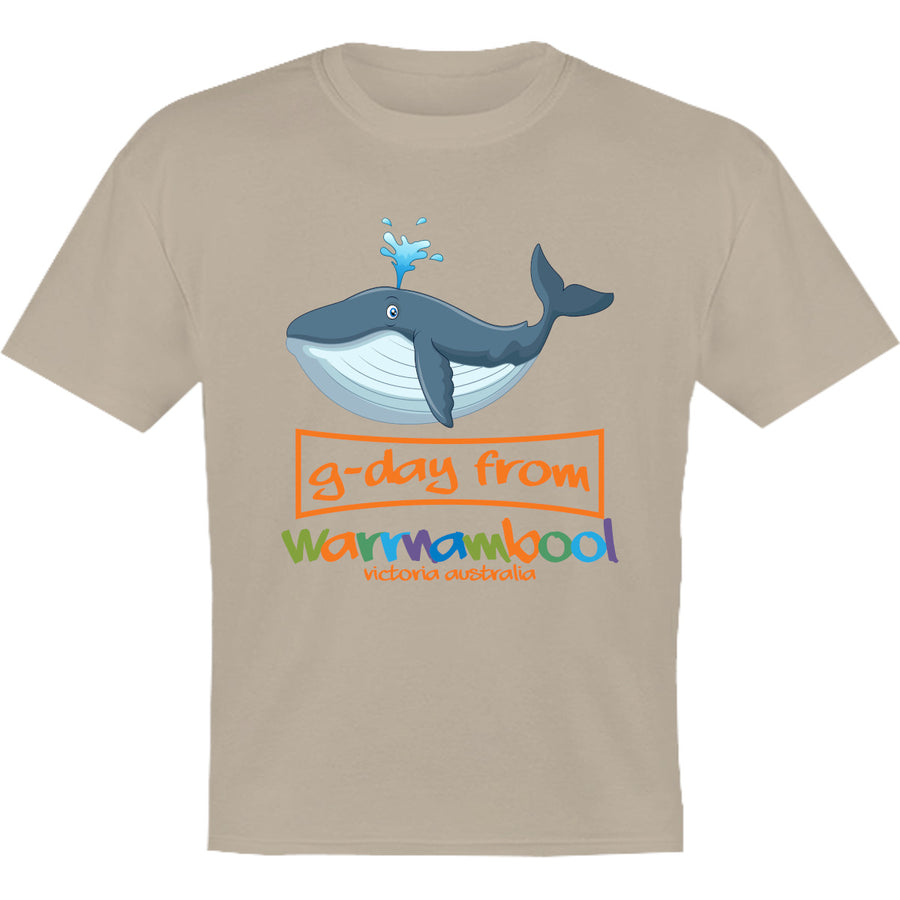 Whale G'day From Warrnambool - Youth & Infant Tee - Graphic Tees Australia