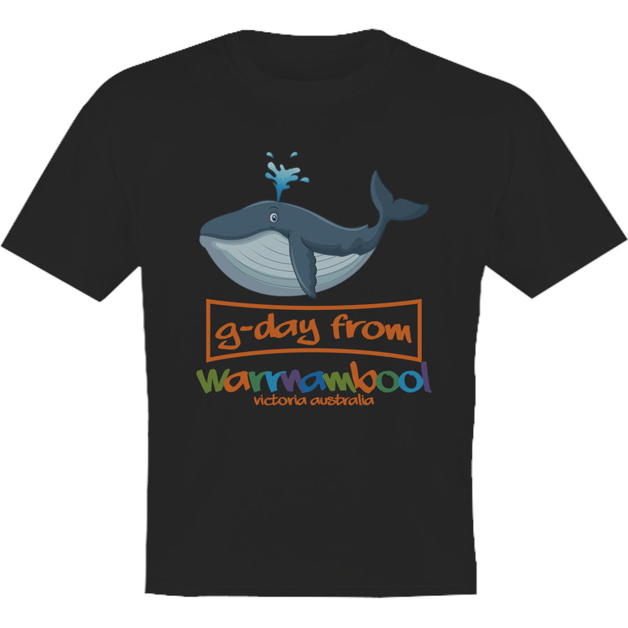 Whale G'day From Warrnambool - Youth & Infant Tee - Graphic Tees Australia