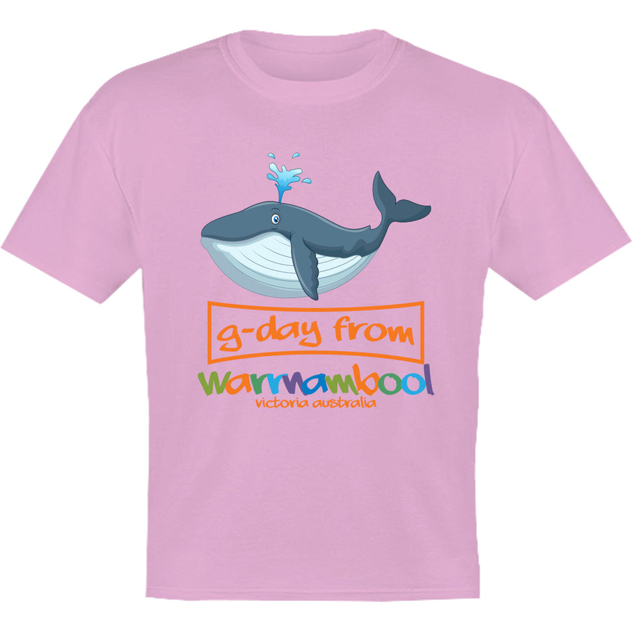 Whale G'day From Warrnambool - Youth & Infant Tee - Graphic Tees Australia