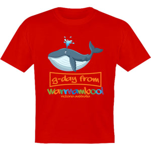 Whale G'day From Warrnambool - Youth & Infant Tee - Graphic Tees Australia