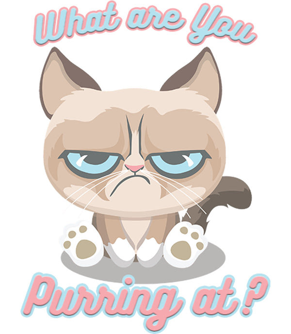 What Are You Purring At? - Youth & Infant Tee - Graphic Tees Australia