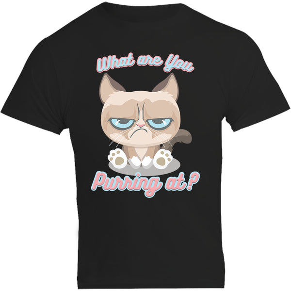 What Are You Purring At? - Unisex Tee - Graphic Tees Australia