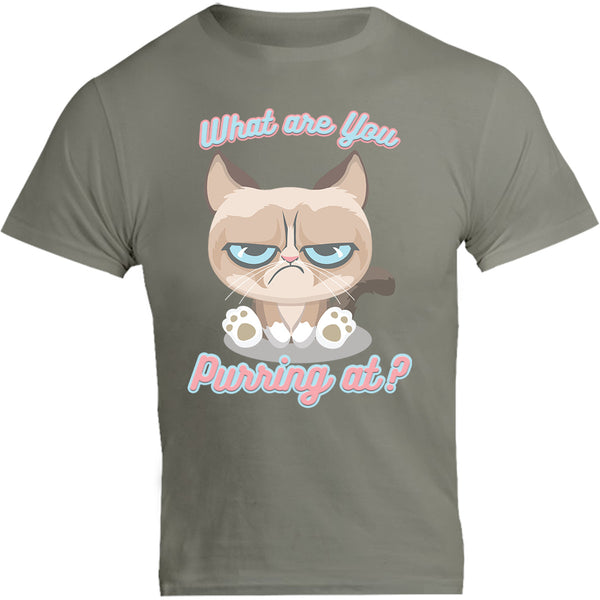 What Are You Purring At? - Unisex Tee - Graphic Tees Australia